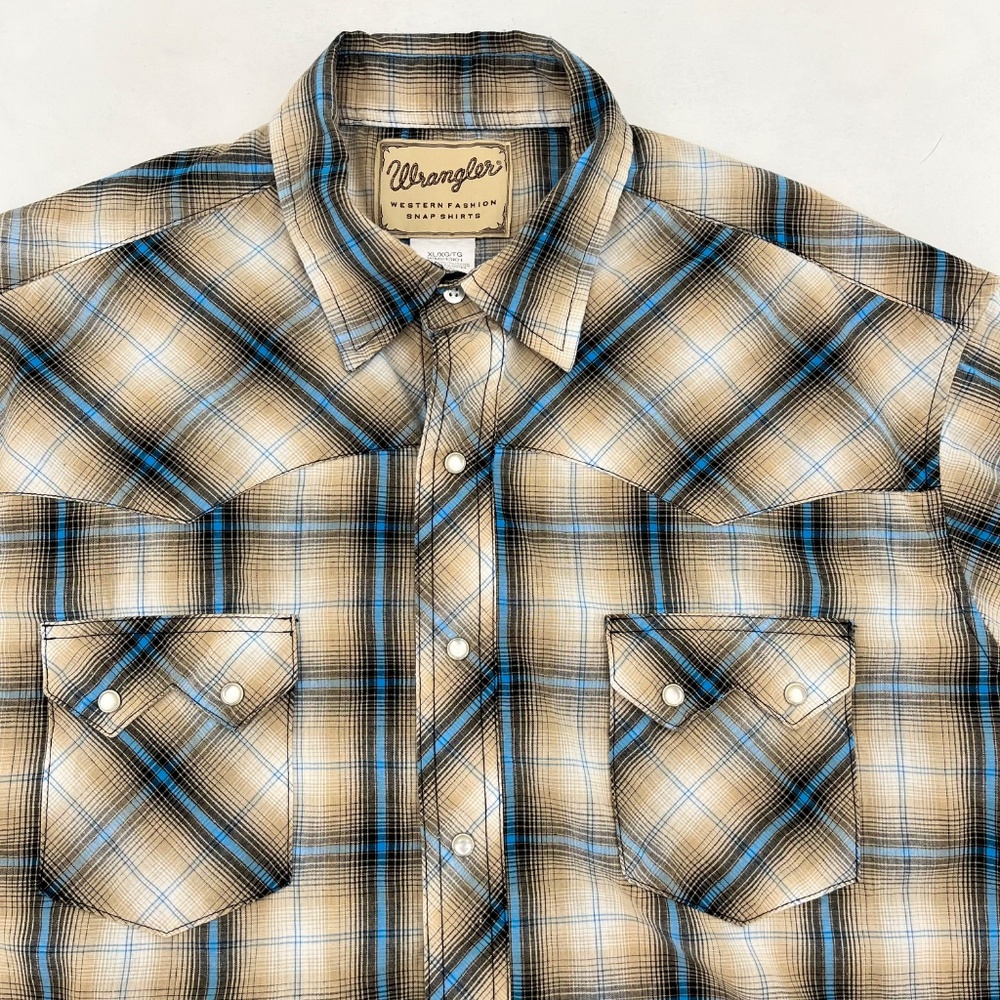Vintage Wrangler Mens Size XL Snap Shirts Multicolor Western‎ Fashion Plaid - Picture 2 of 7
